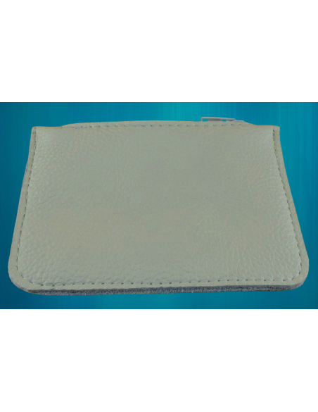 Etui à chapelet - Cuir véritable - blanc