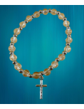 Bracelet perles avec une petite croix