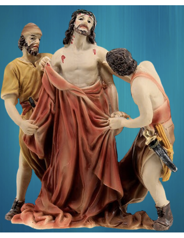 Figurines de Jésus dépouillé de ses vêtements