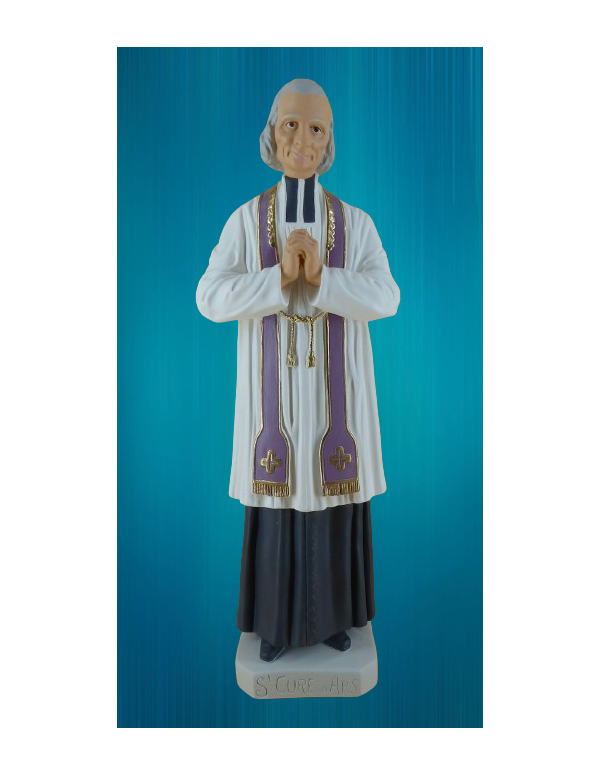 Statue of Saint Jean-Marie Vianney (Curé d'Ars) 30 cm (11,8 in)