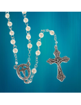 Small Communion rosary - Imitation mother-of-pearl