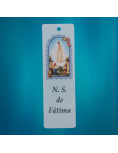 Blue star rosary with Fatima bookmark