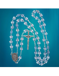 Blue star rosary with Fatima bookmark