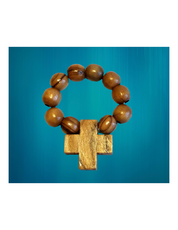 Olive wood decade rosary