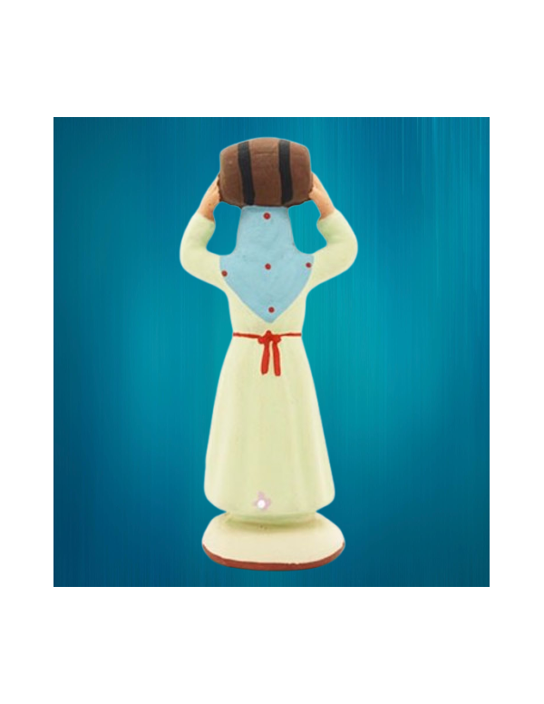 Femme au tonneau - Santon du Moulin à Huile