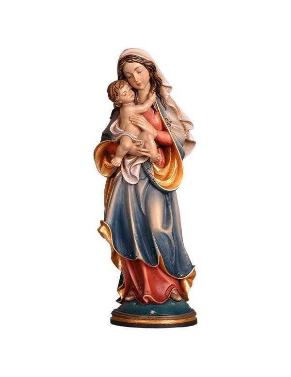 Notre-Dame de la Paix, statue en bois finement travaillée et peinte à la main