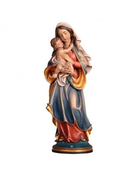 Notre-Dame de la Paix, statue en bois finement travaillée et peinte à la main