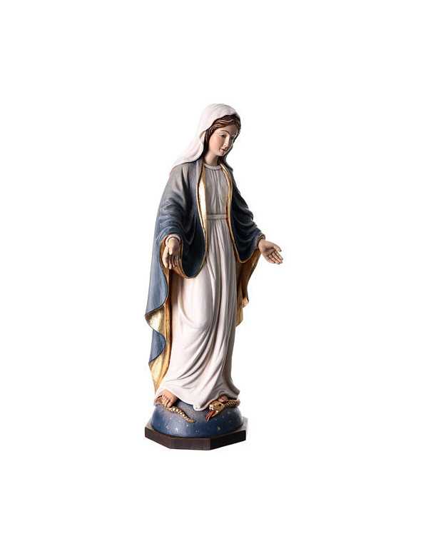Painted wooden statue of the Miraculous Virgin