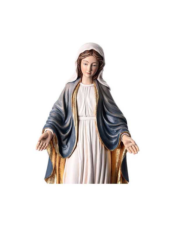 Painted wooden statue of the Miraculous Virgin