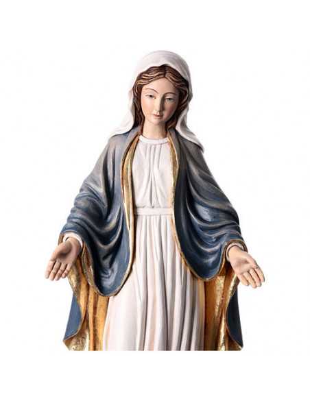 Painted wooden statue of the Miraculous Virgin