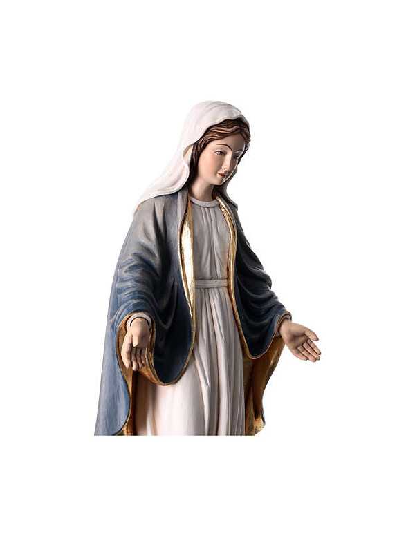 Painted wooden statue of the Miraculous Virgin