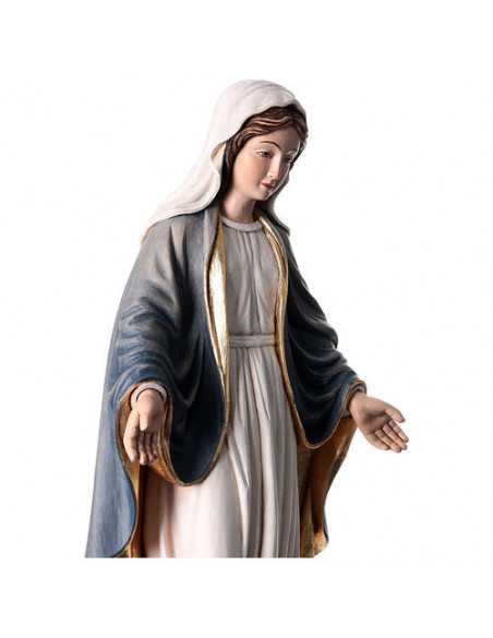 Statue en bois peint - Vierge miraculeuse