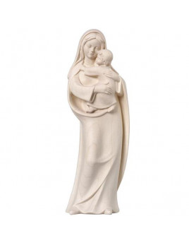 Statue de la Vierge de tendresse en bois sculpté naturel ou dorés