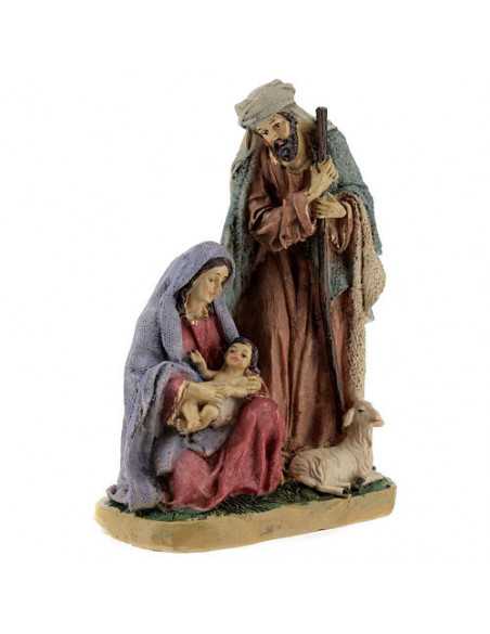 Nativité - Résine colorée 20 cm