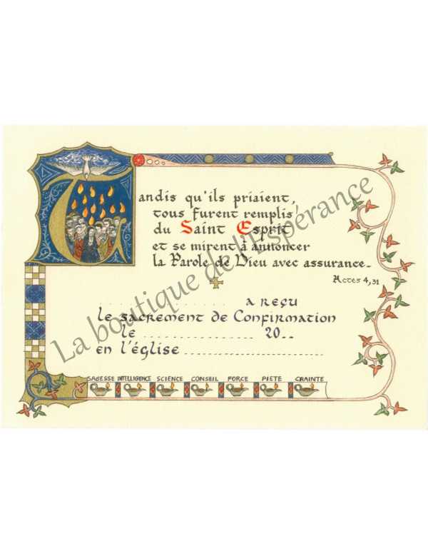 Carnet de vie chrétienne enluminure