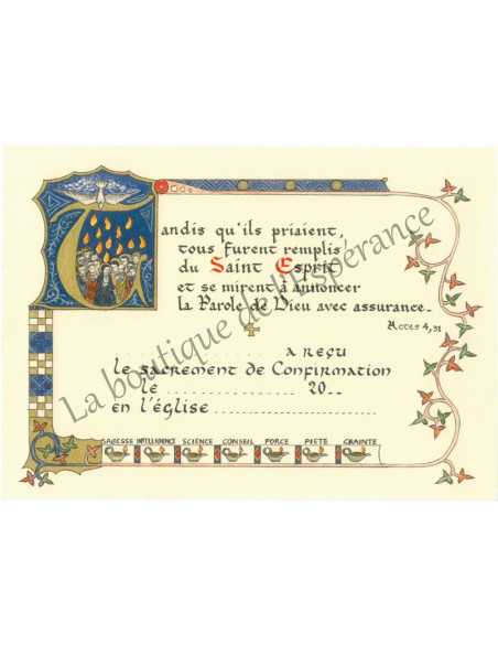 Carnet de vie chrétienne enluminure