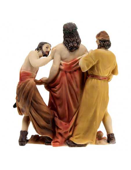 Jésus est dépouillé de ses vêtements - Figurines en résine