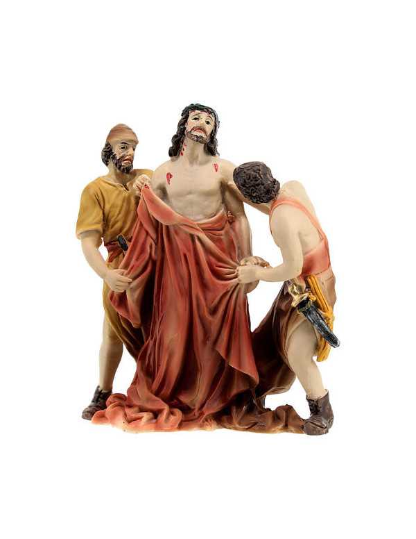 Figurines de Jésus dépouillé de ses vêtements