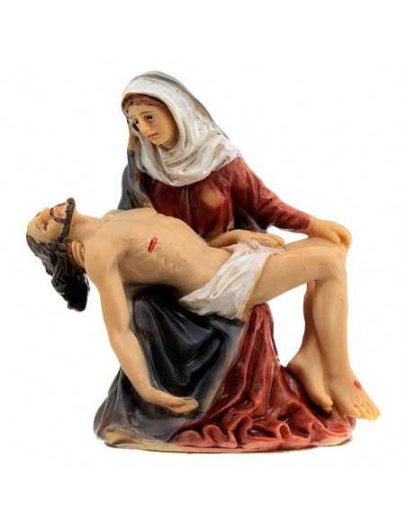 Figurine en résine de Jésus remis à sa mère.