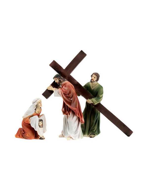 Santons en résine, Jésus sur le Chemin de Croix