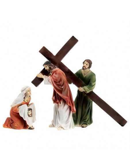 Santons en résine, Jésus sur le Chemin de Croix