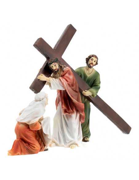 Jésus portant sa Croix - Figurines en résine