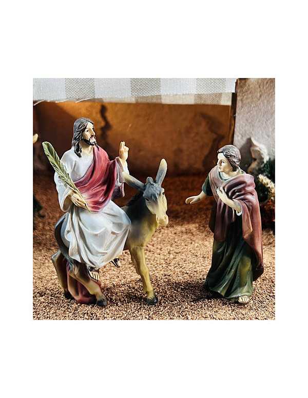 L'entrée de Jésus à Jérusalem - Figurines en...