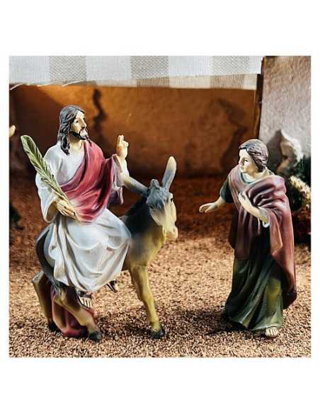 L'entrée de Jésus à Jérusalem - Figurines en résine