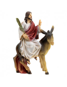 Figurines de l'entrée de Jésus à Jérusalem en résine de 9 cm 2
