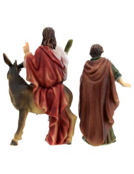 L'entrée de Jésus à Jérusalem - Figurines en résine