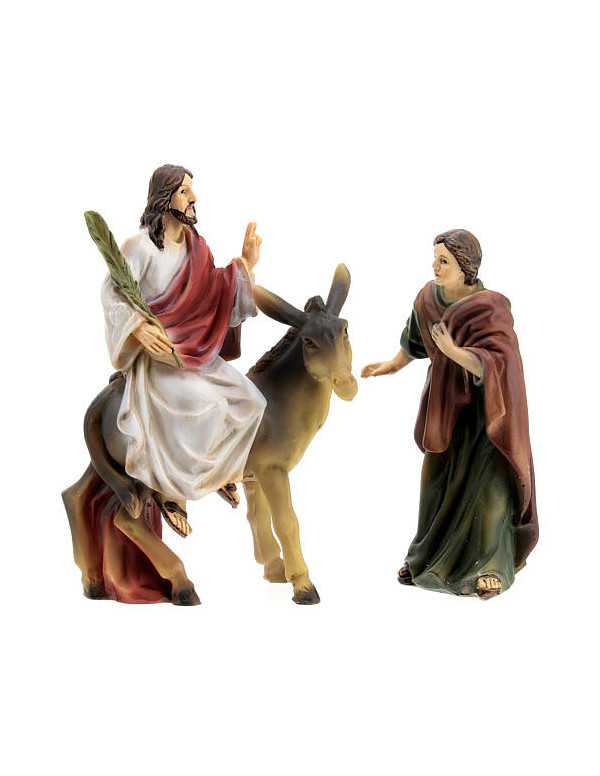 L'entrée de Jésus à Jérusalem - Figurines en...