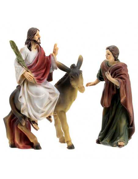 L'entrée de Jésus à Jérusalem - Figurines en résine