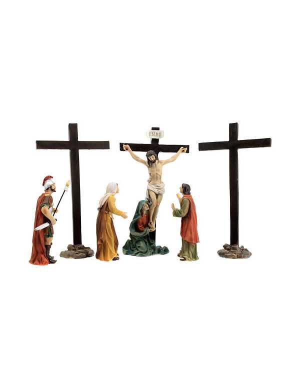 Crucifixion sur le Calvaire - Figurines en résine
