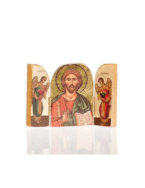 Petit triptyque du Christ pantocrator