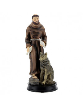Statue de saint François d'Assise en résine