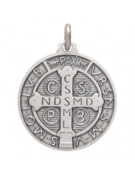 Médaille Saint Benoît en argent