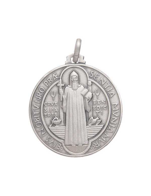 Médaille Saint Benoît en argent