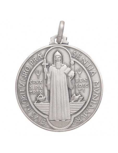 Médaille Saint Benoît en argent
