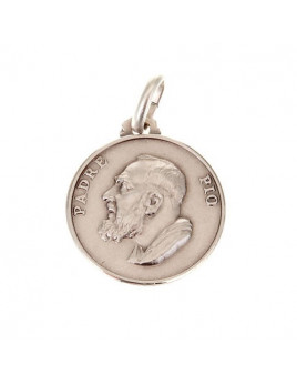Médaille du Saint Padre Pio en argent