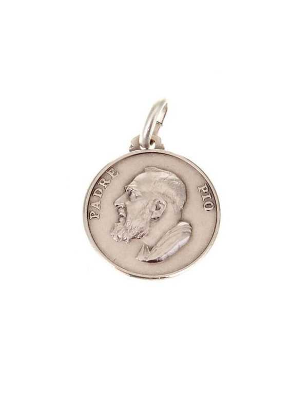 Médaille du Saint Padre Pio en argent