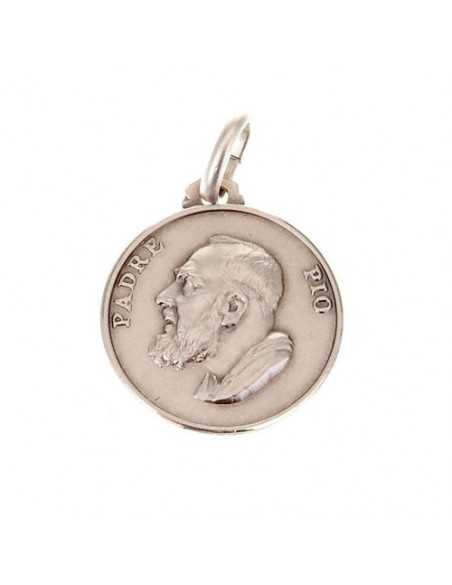 Médaille du Saint Padre Pio en argent