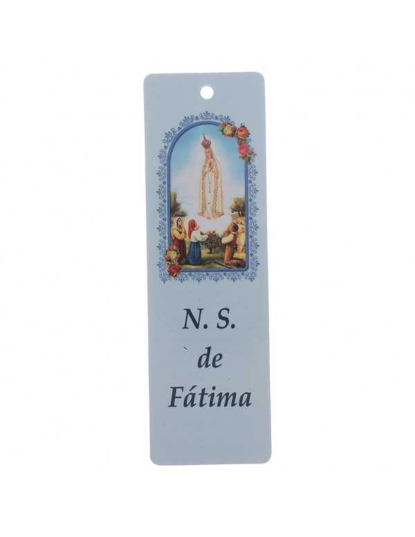 Blue star rosary with Fatima bookmark
