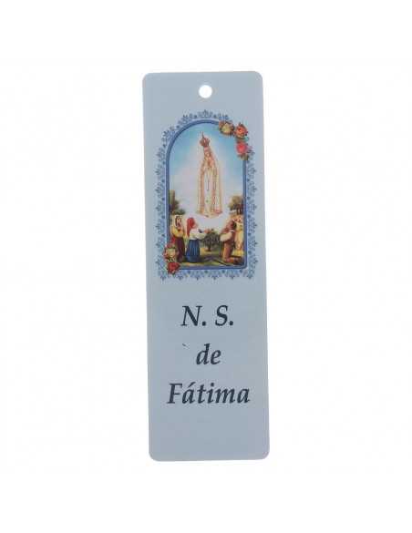Chapelet étoiles bleues avec marque-page Fatima