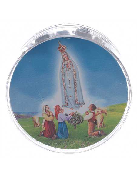 Fatima blue glass rosary with box