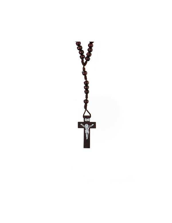 Chapelet franciscain - bois foncé