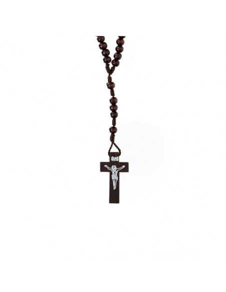 Chapelet franciscain - bois foncé