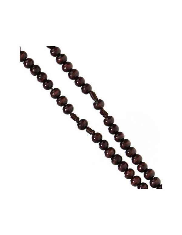 Chapelet franciscain - bois foncé