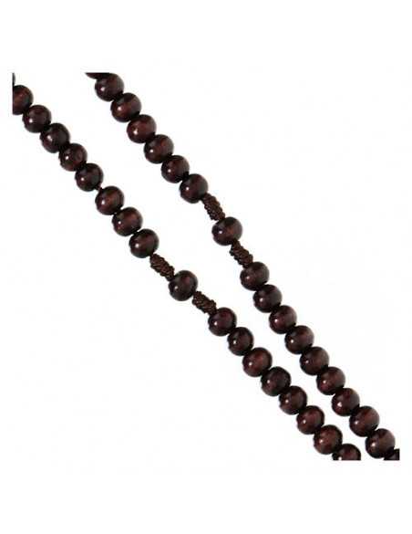 Chapelet franciscain - bois foncé