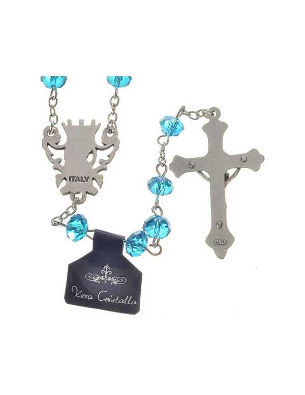 Chapelet cristal et porcelaine