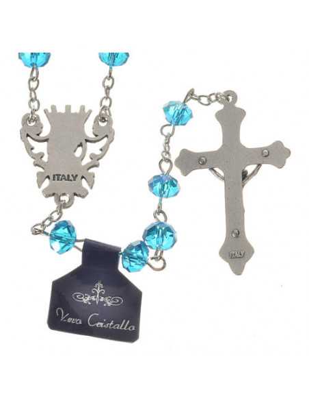 Chapelet cristal et porcelaine
